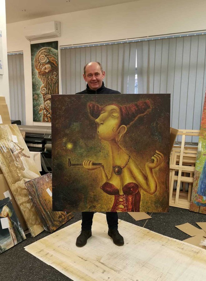 Dar sekundė ir įvyks stebuklas [R] 100x100 cm