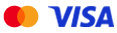 Visa ir Mastercard logotipai